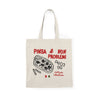 Pinsa & Non Problemi Tote Bag — Italian Foodie Canvas Shopper